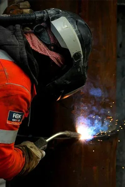 Lassen met CO2